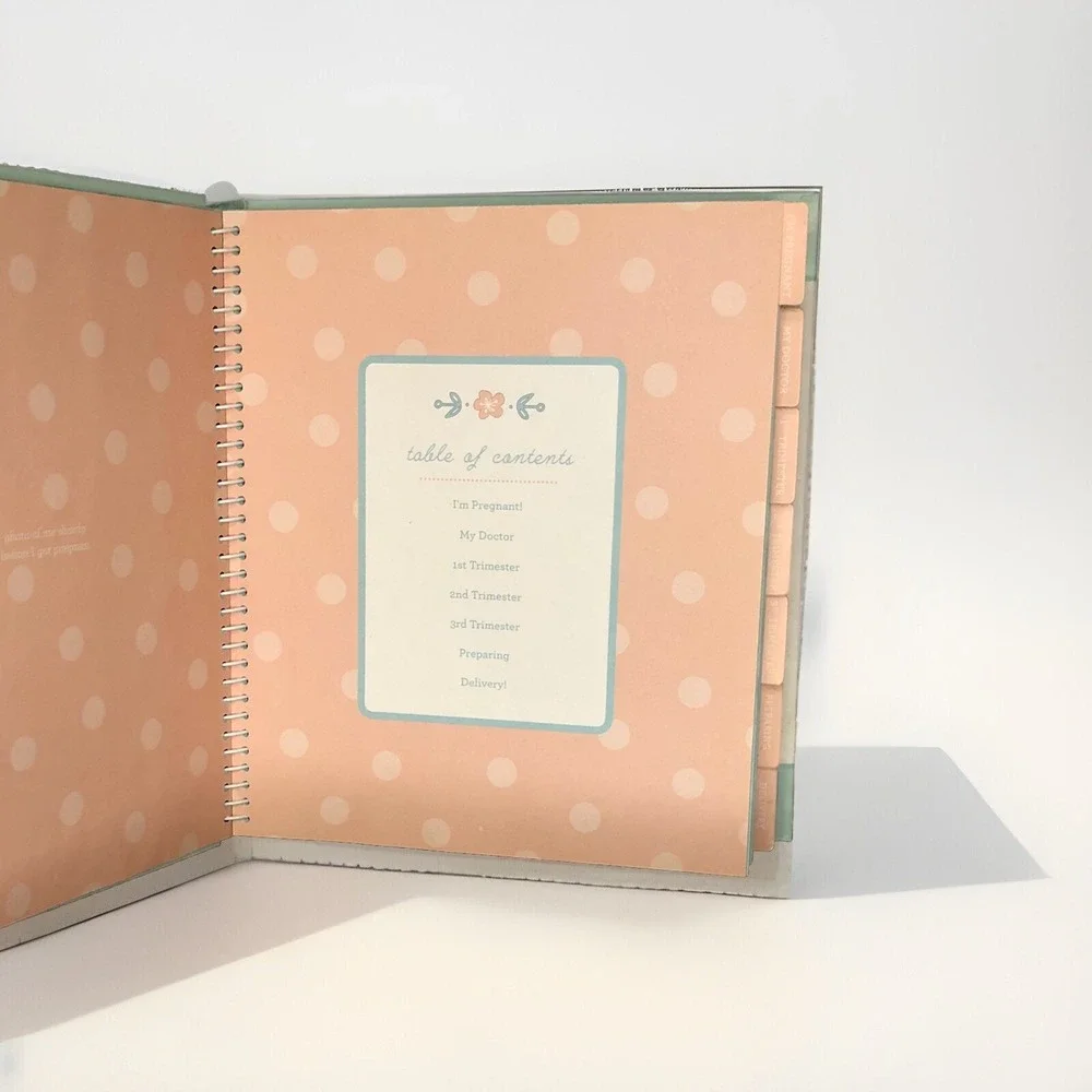 Pearhead My Pregnancy Journal Memory Book Photo Pockets‎ Open Box NEW